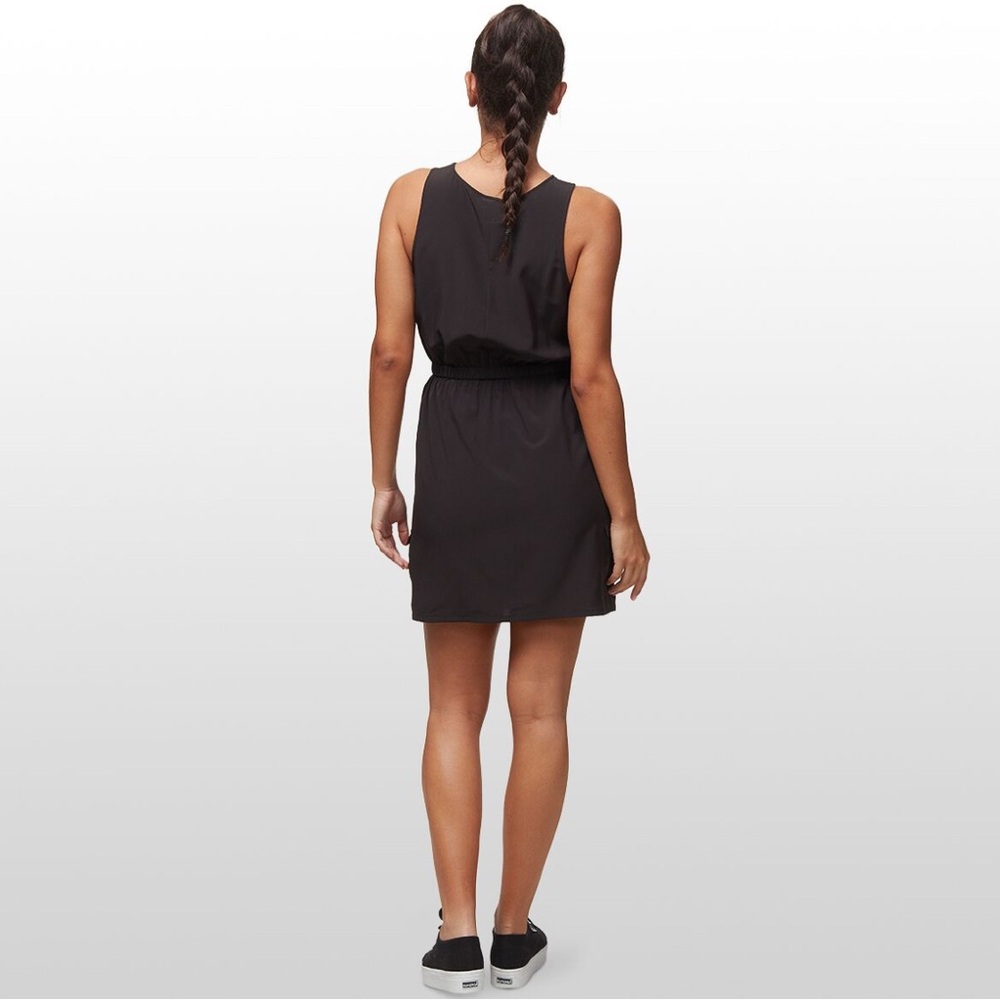 EUC [Patagonia] Fleetwith Belted Sleeveless Tank Pocketed Dress Black Women’s XL - Picture 6 of 14